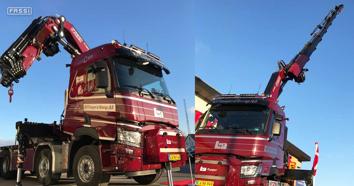 Una Fassi F1150RA per un allestimento inedito Una Fassi F1150RA per un allestimento inedito
