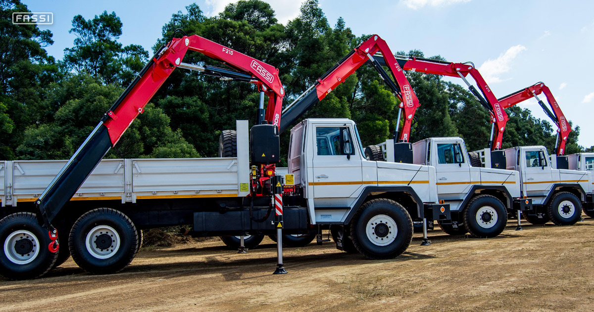 Gru Fassi F215A per il settore minerario Gru Fassi F215A per il settore minerario