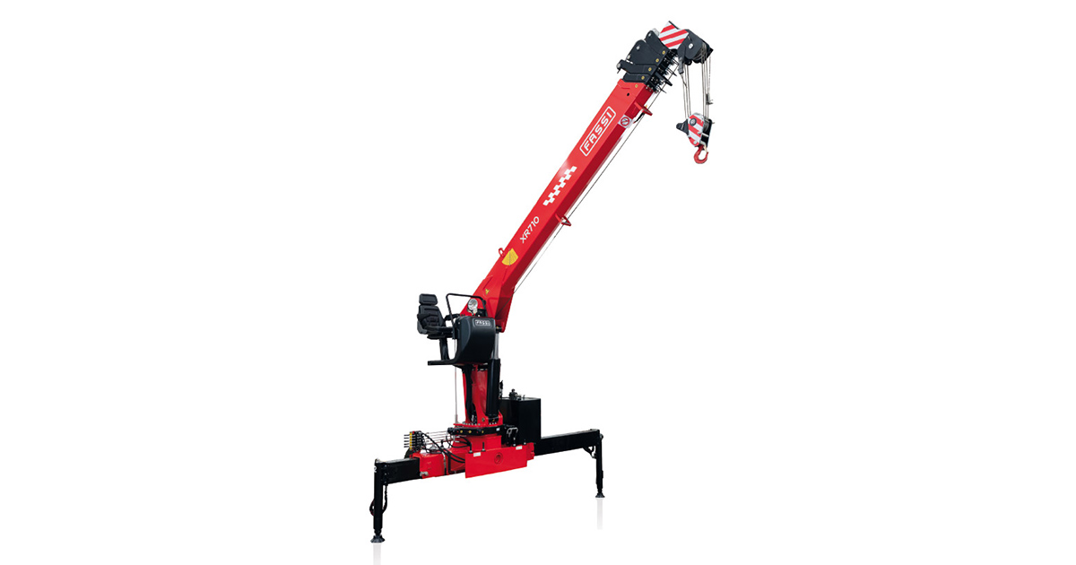 The Fassi XR710 crane, ready for the Far East markets The Fassi XR710 crane, ready for the Far East markets